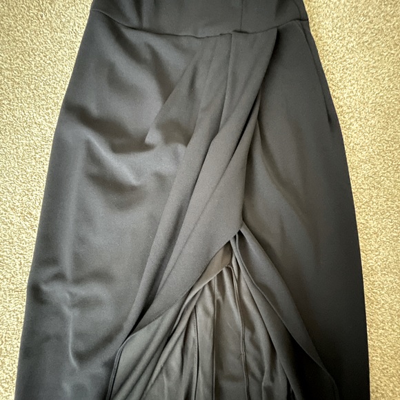 BHLDN Halter-Neck Navy Maxi Dress w/ side-slit. Never worn! - Picture 11 of 12